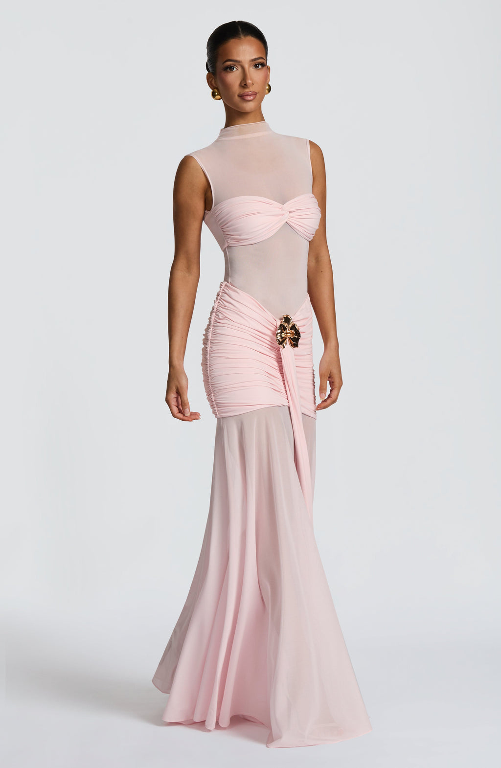 Flourenne Faelyn Maxi Skirt in Blush