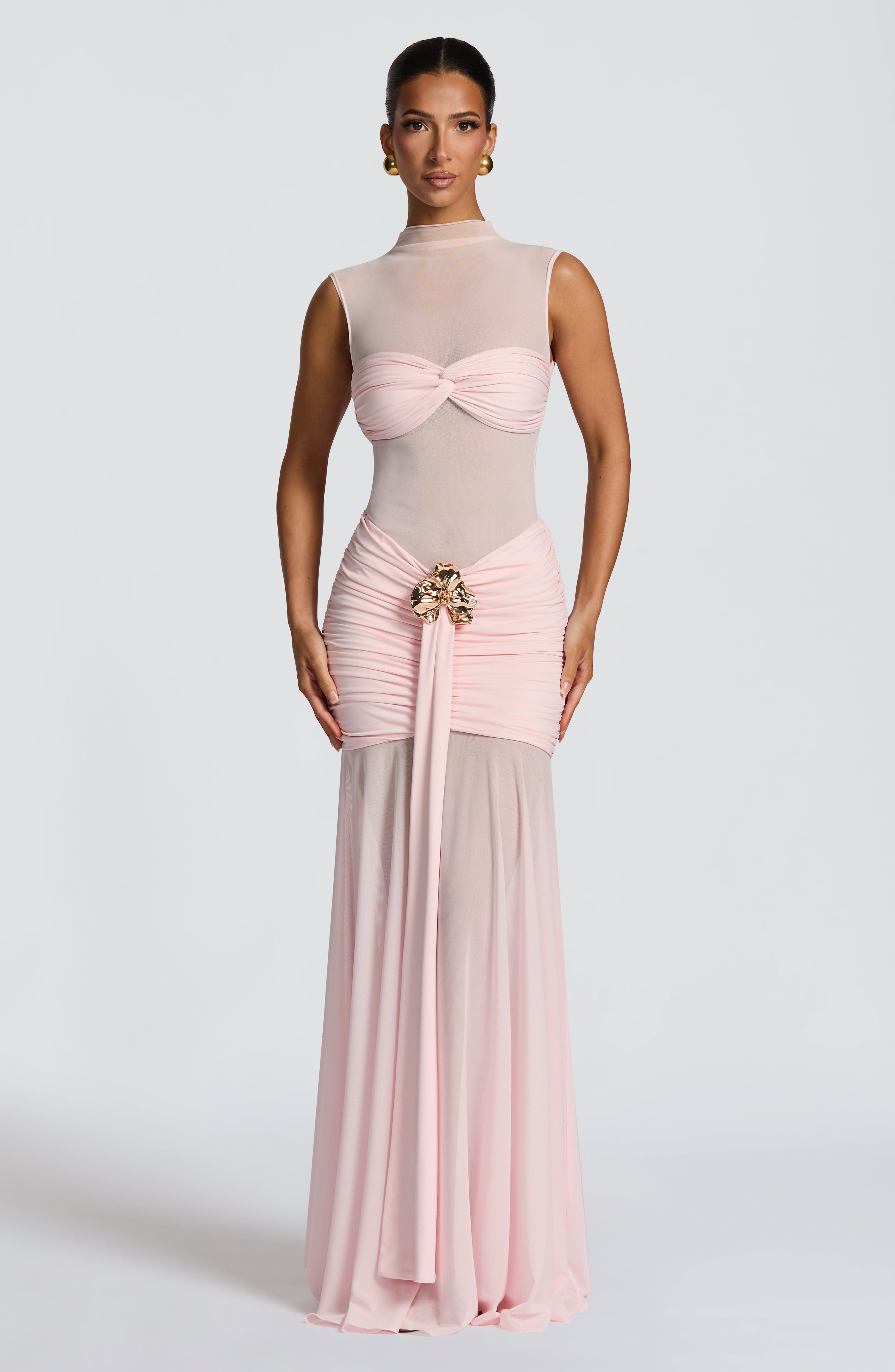 Flourenne Faelyn Maxi Skirt in Blush