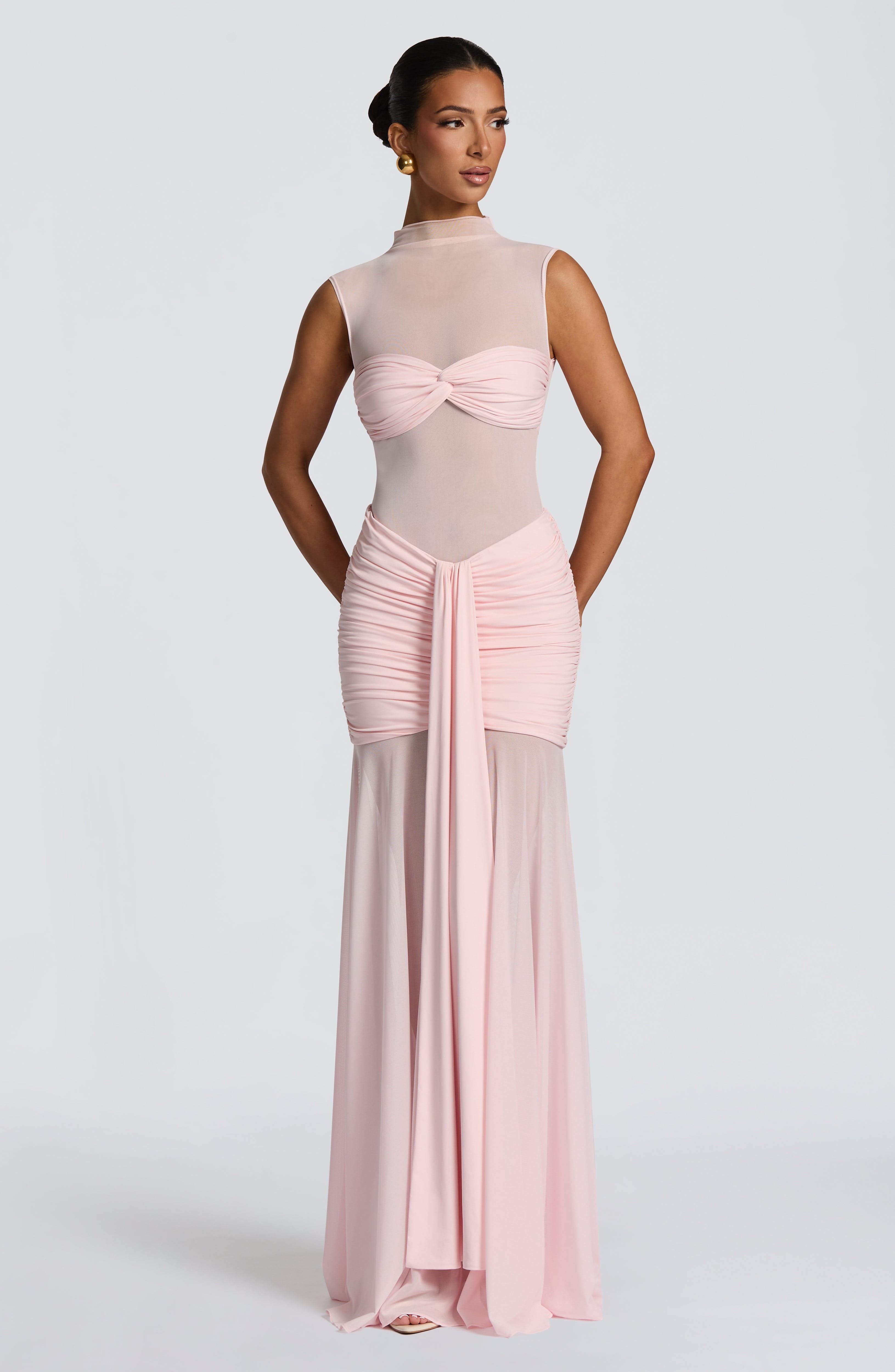 Flourenne Faelyn Maxi Skirt in Blush