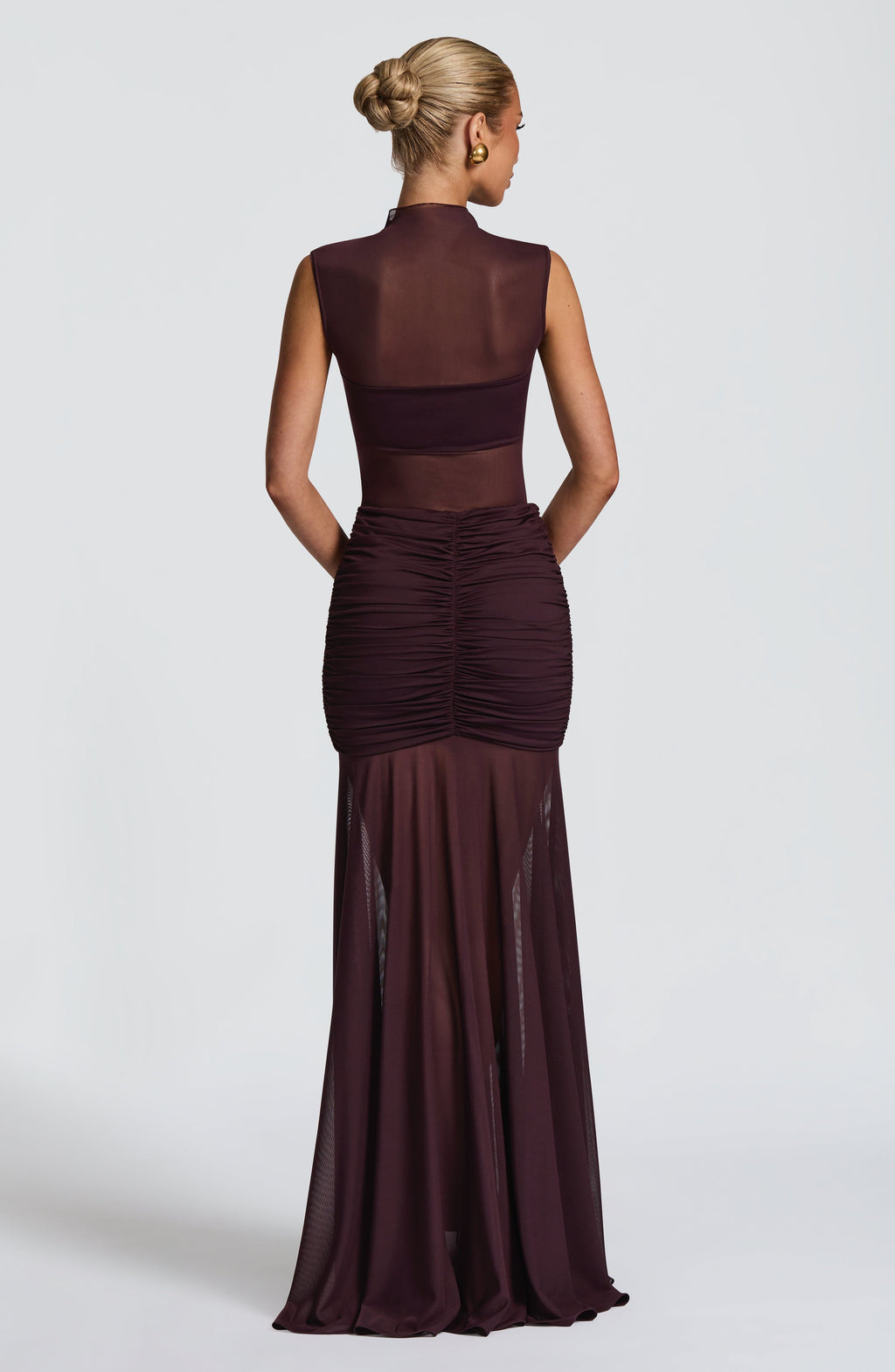 Flourenne Faelyn Maxi Skirt in Plum
