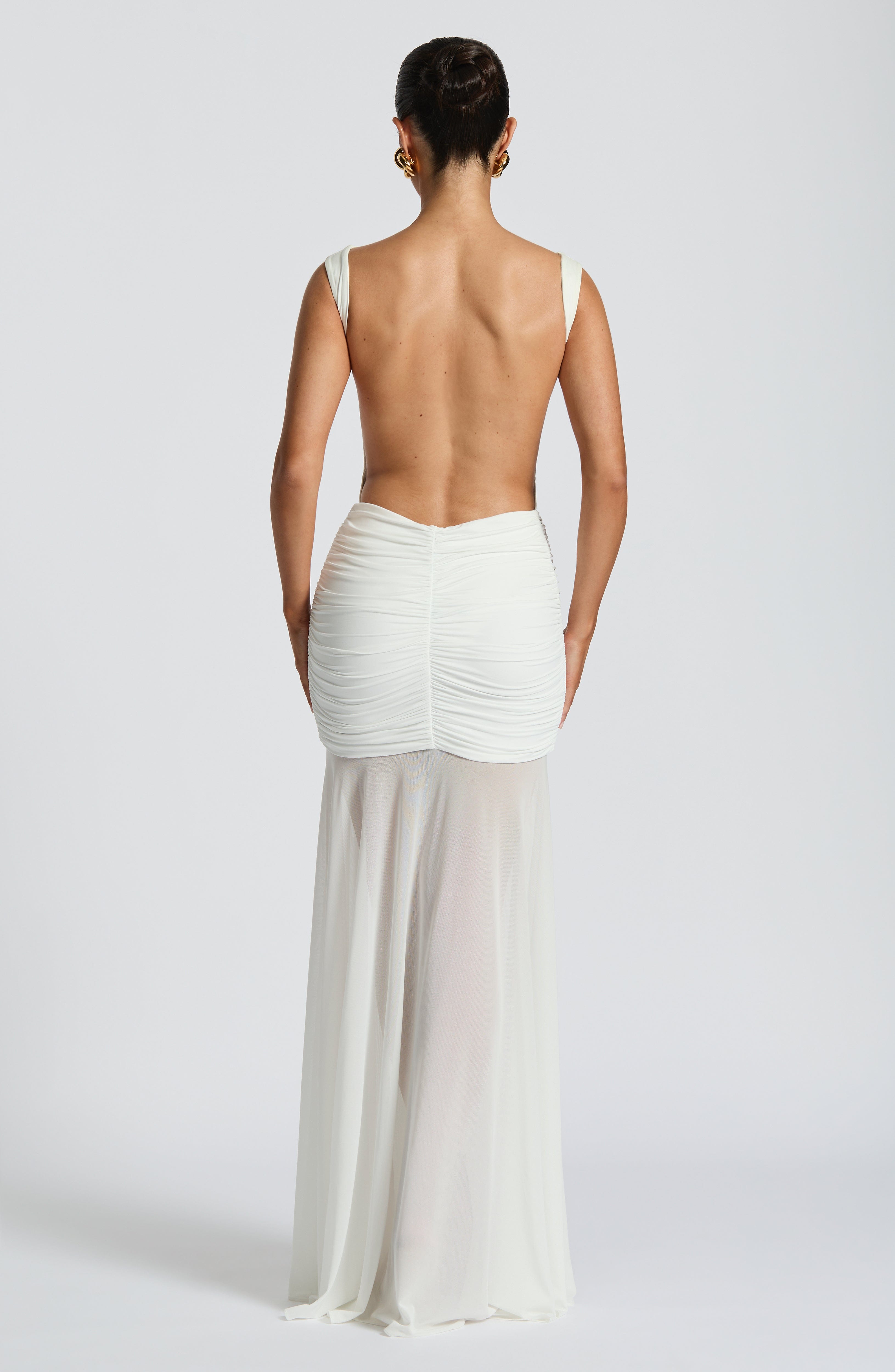 Flourenne Faelyn Maxi Skirt in White