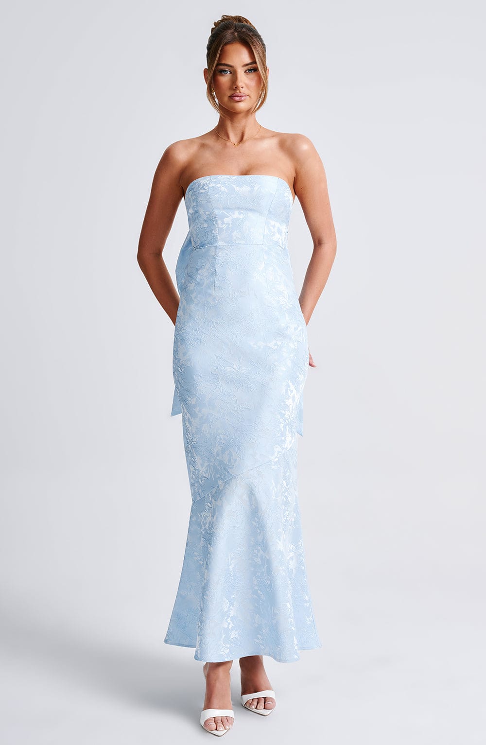 Flourenne Felisia Maxi Dress in Blue