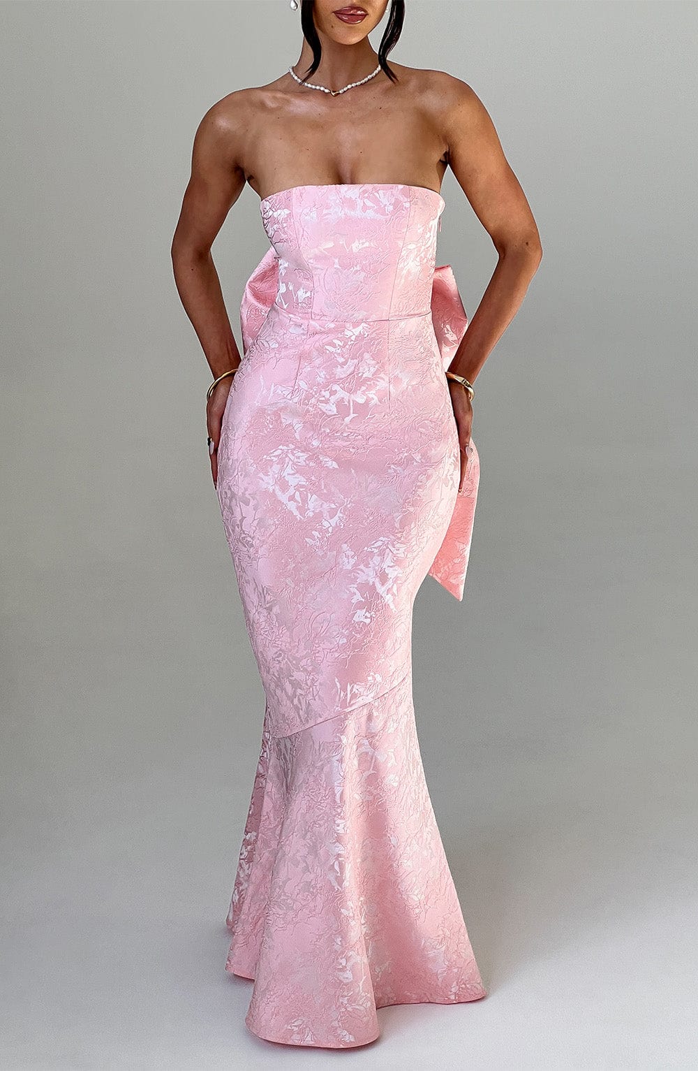 Flourenne Felisia Maxi Dress in Blush
