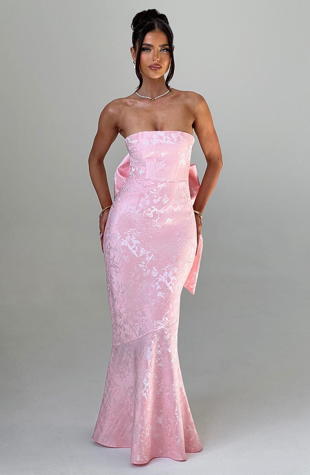 Flourenne Felisia Maxi Dress in Blush