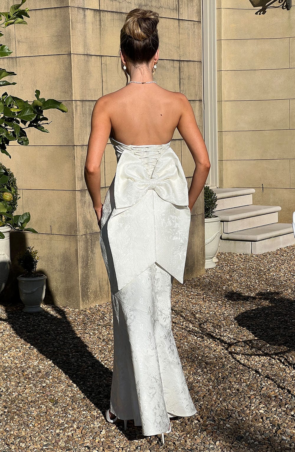 Flourenne Felisia Maxi Dress in Ivory