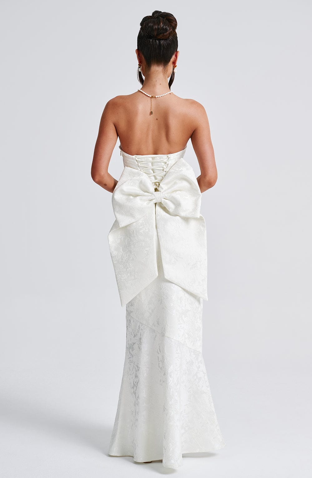 Flourenne Felisia Maxi Dress in Ivory