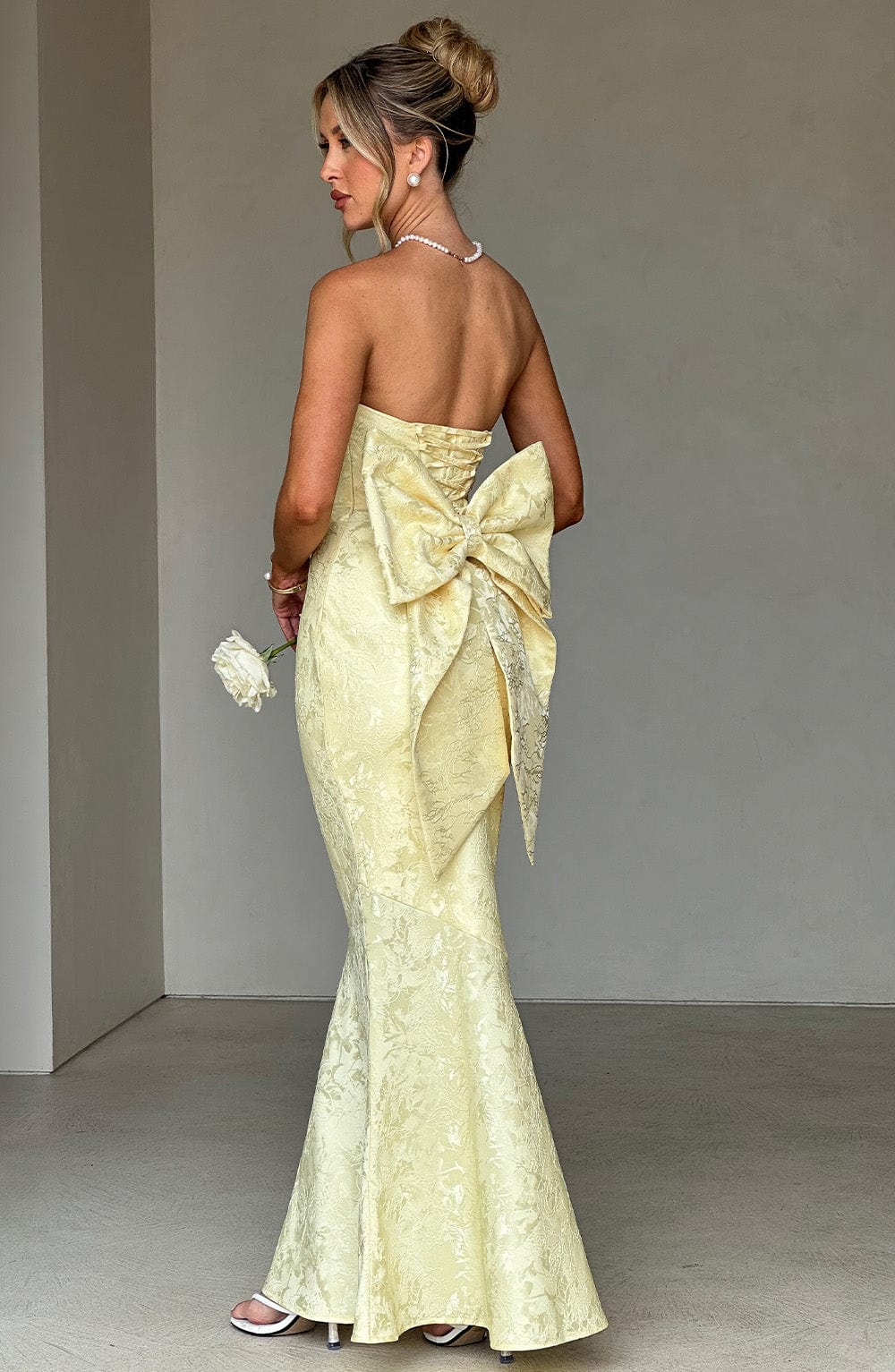 Flourenne Felisia Maxi Dress in Lemon