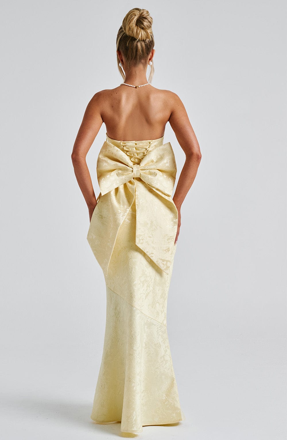 Flourenne Felisia Maxi Dress in Lemon