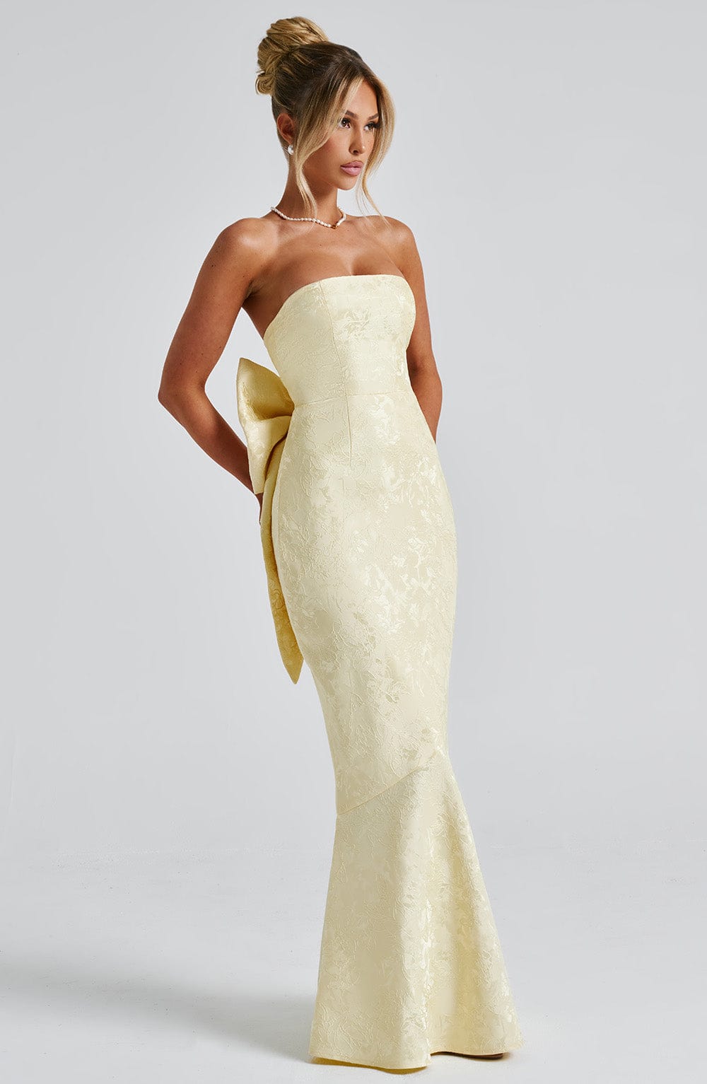 Flourenne Felisia Maxi Dress in Lemon