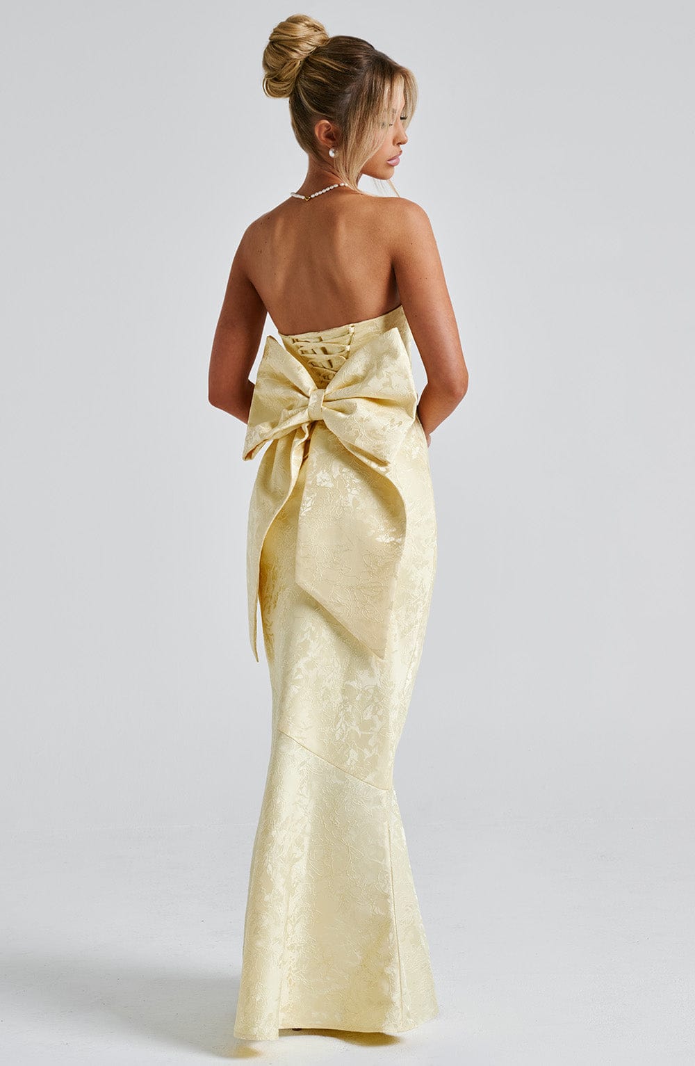 Flourenne Felisia Maxi Dress in Lemon