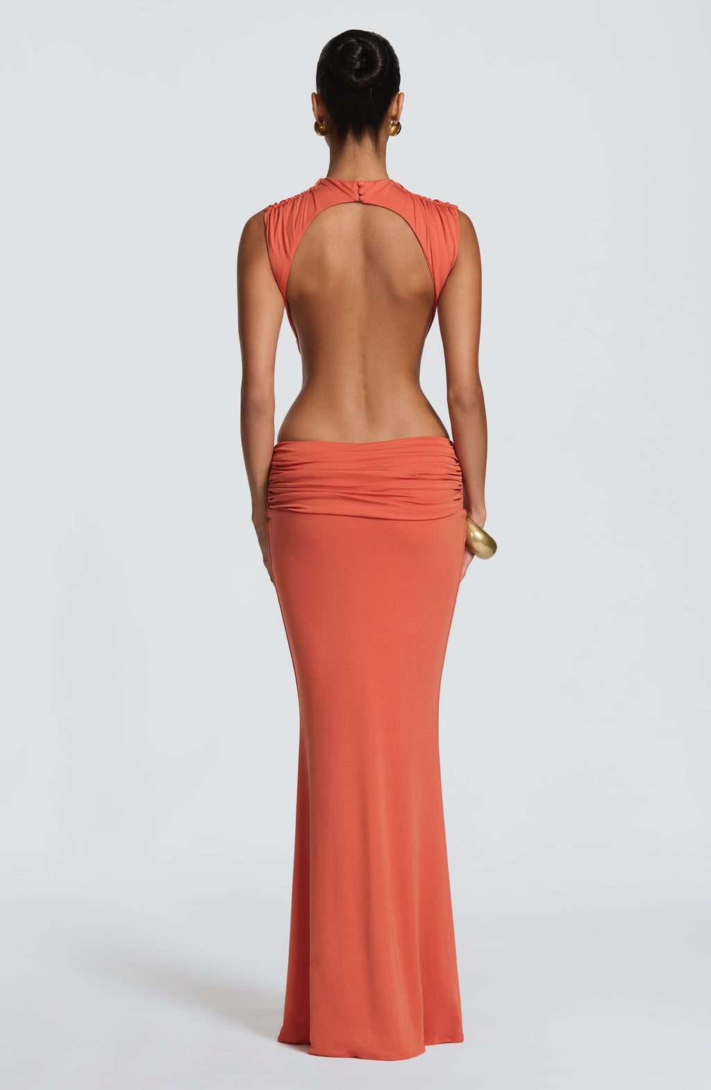 Flourenne Fenwyn Maxi Dress in Burnt Orange