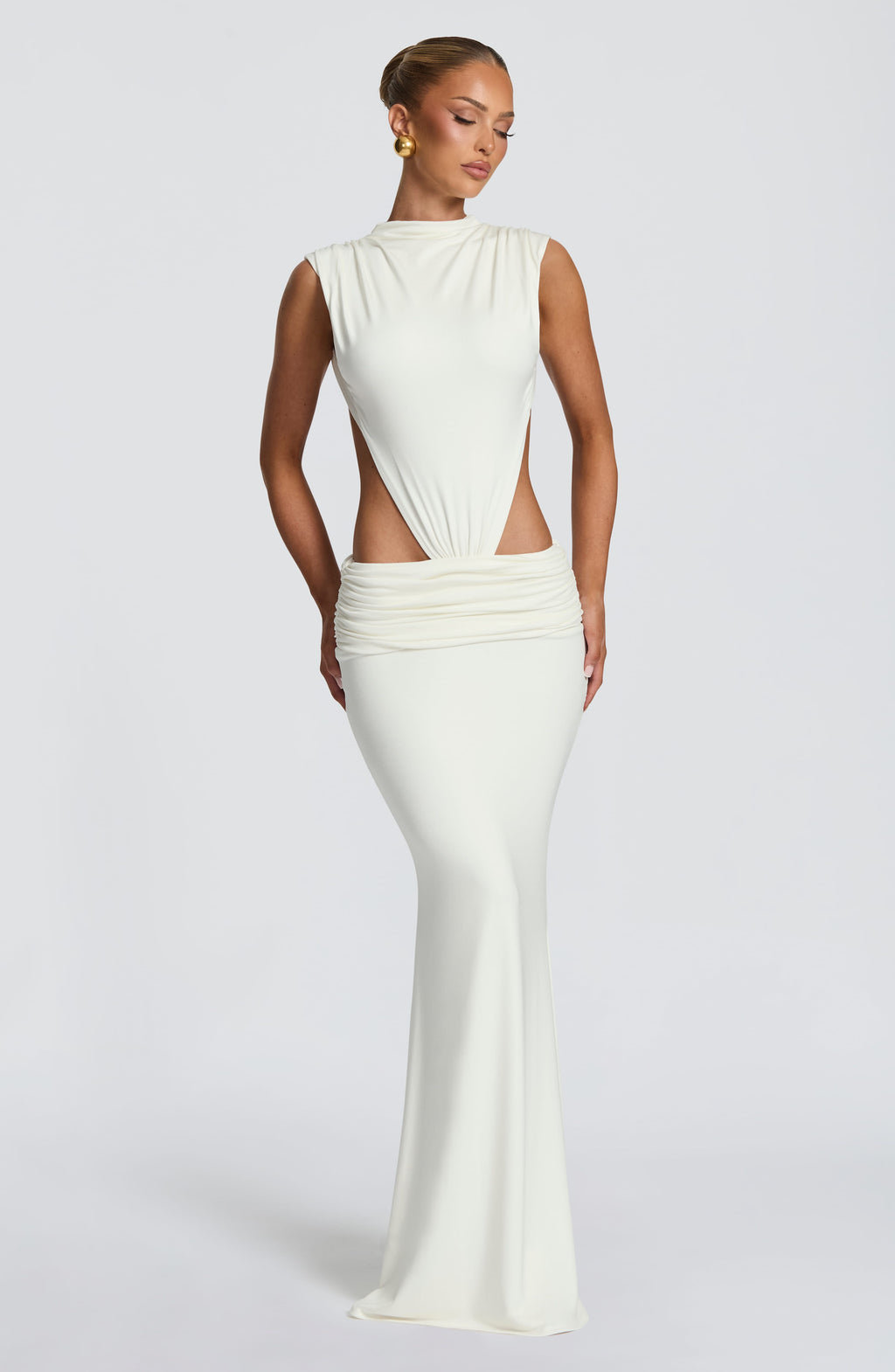 Flourenne Fenwyn Maxi Dress in Ivory