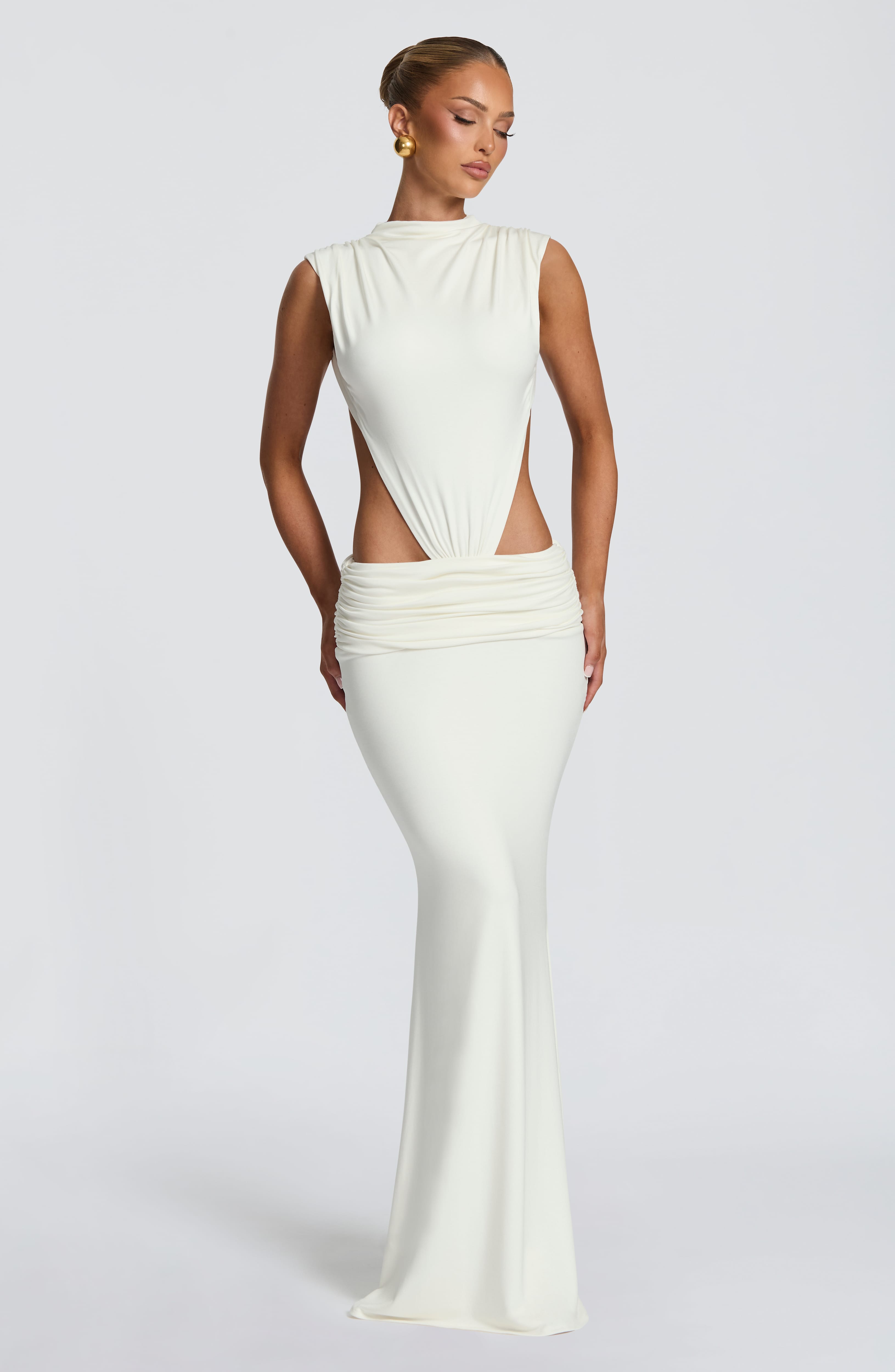 Flourenne Fenwyn Maxi Dress in Ivory