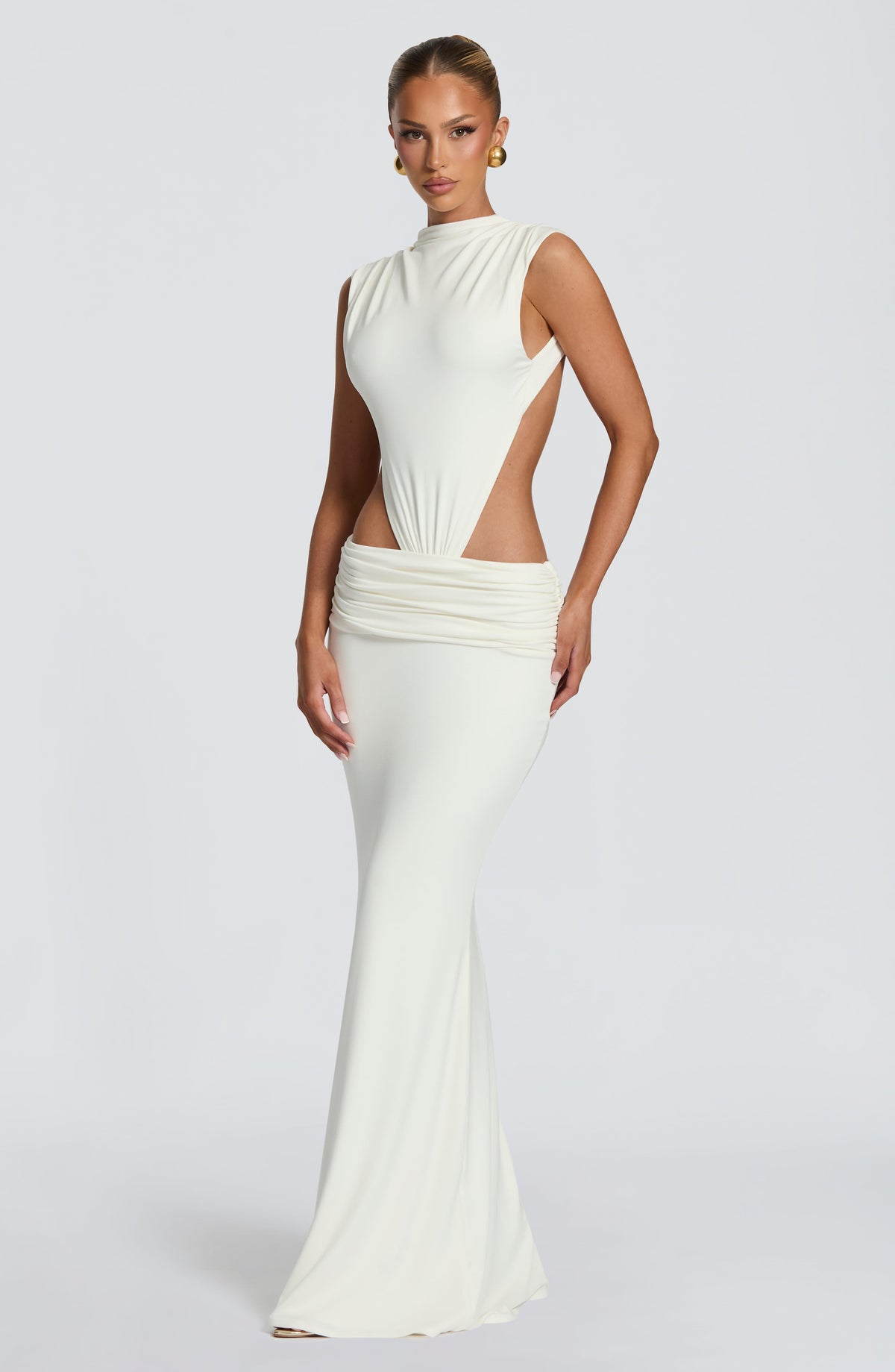 Flourenne Fenwyn Maxi Dress in Ivory