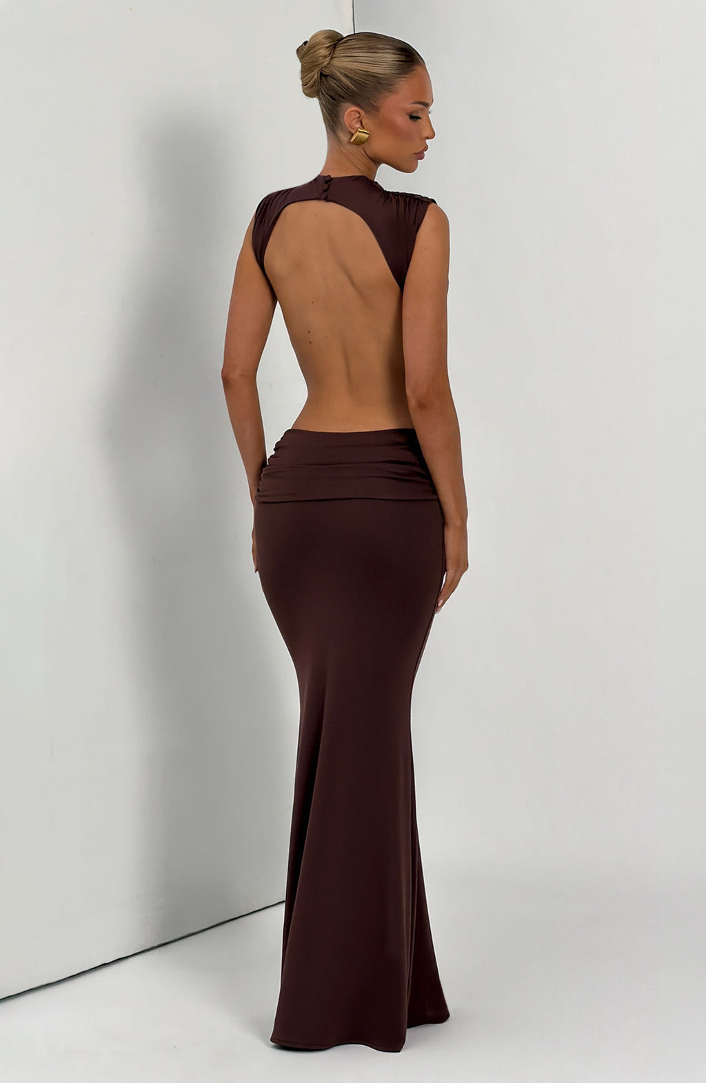 Flourenne Fenwyn Maxi Dress in Plum Brown
