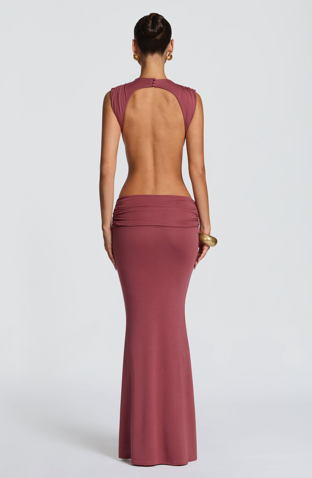 Flourenne Fenwyn Maxi Dress in Rose Brown