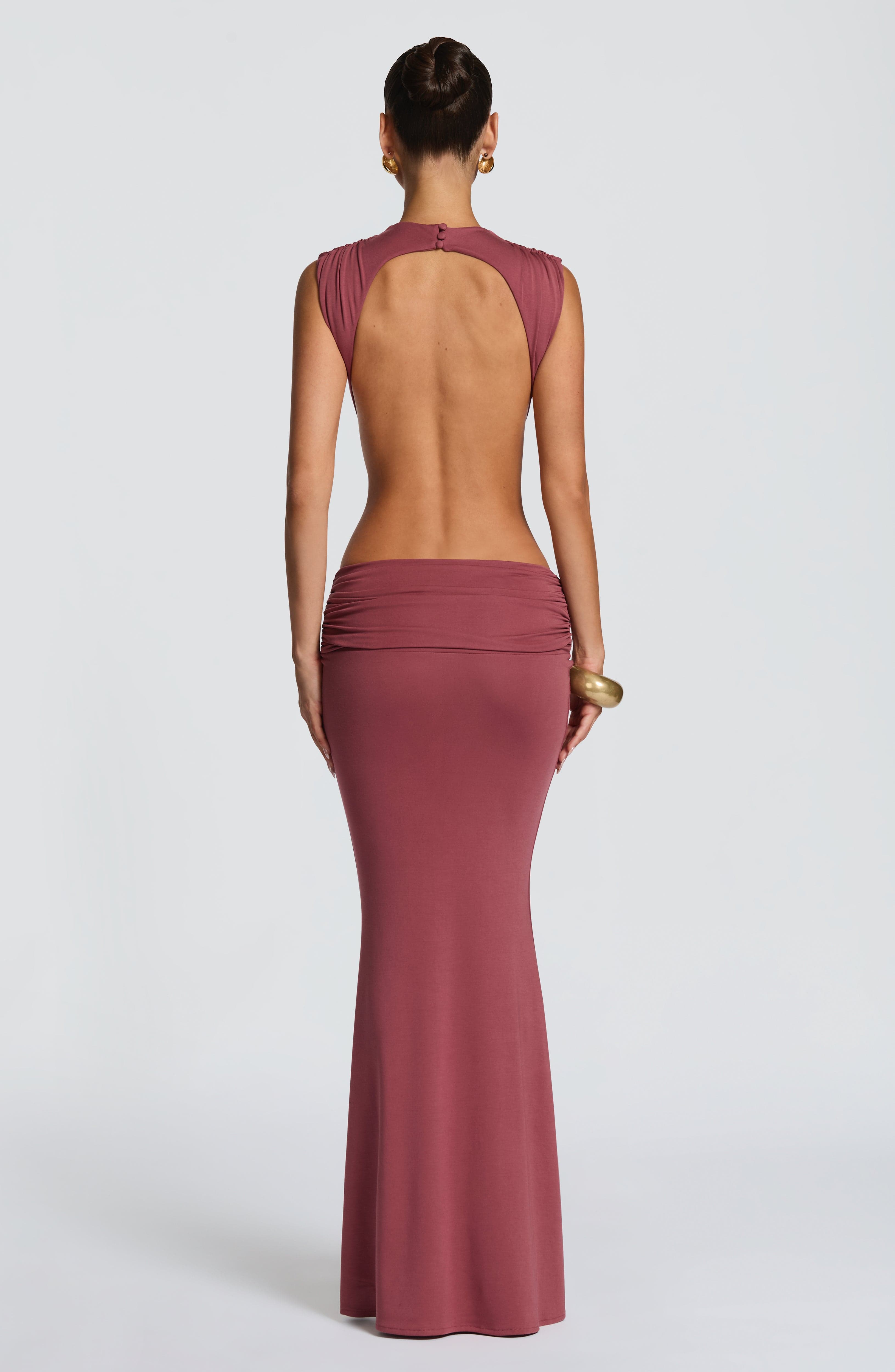 Flourenne Fenwyn Maxi Dress in Rose Brown