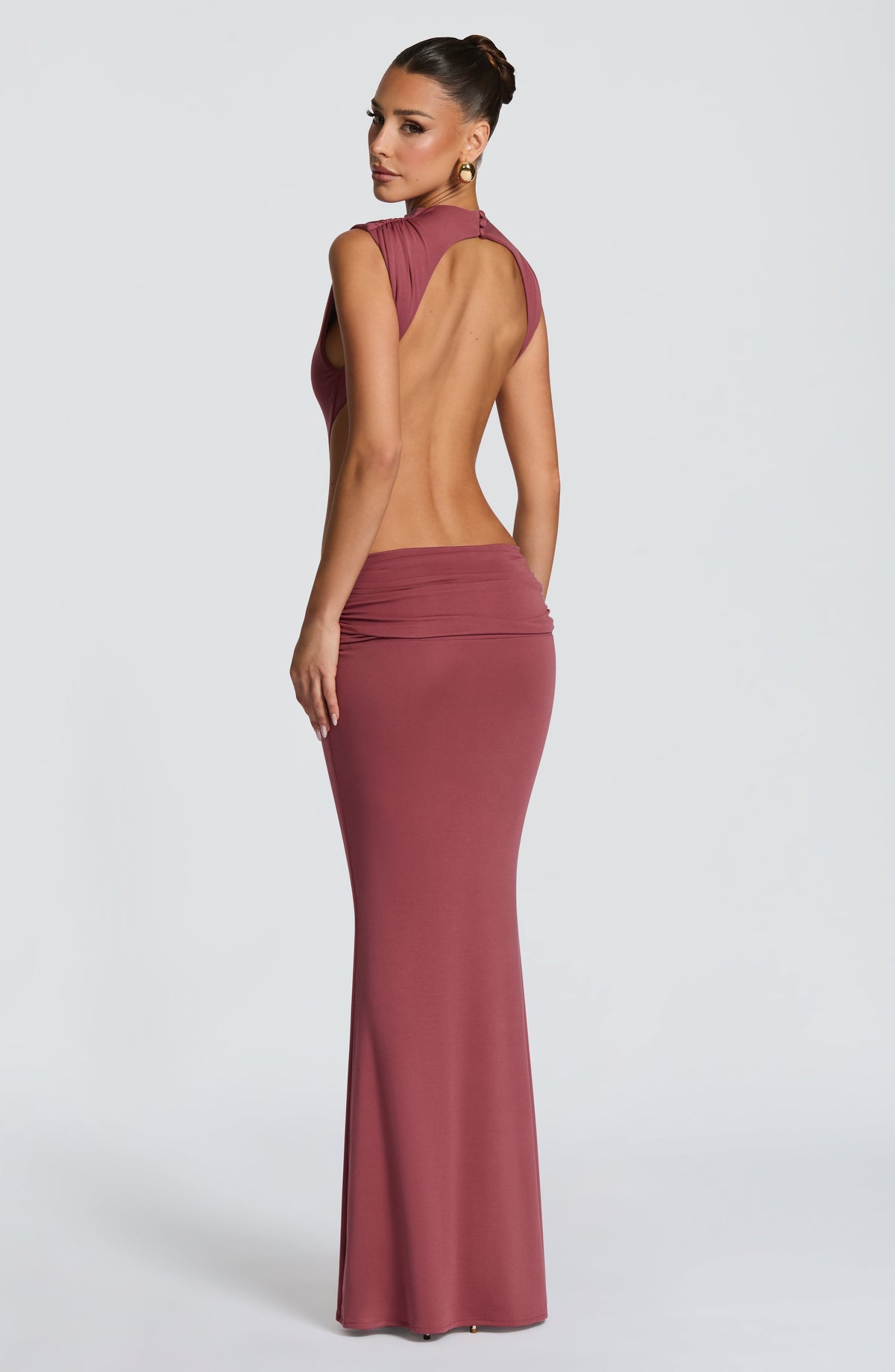 Flourenne Fenwyn Maxi Dress in Rose Brown
