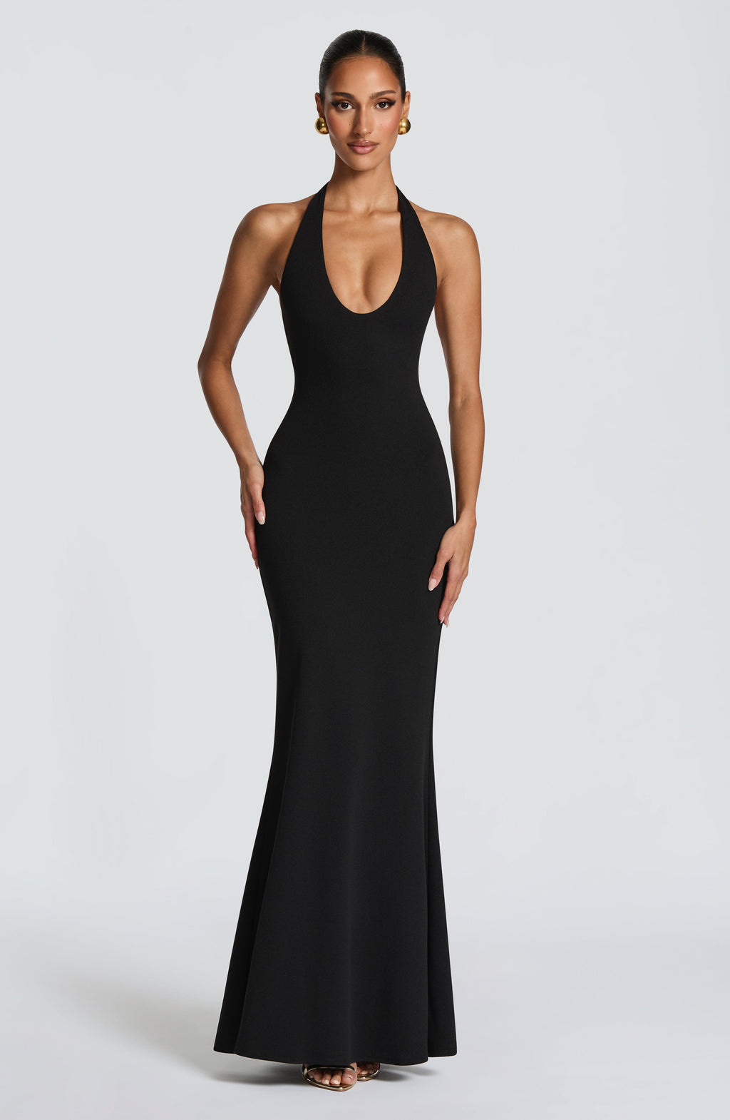 Flourenne Fernya Maxi Dress in Black