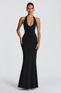 Flourenne Fernya Maxi Dress in Black