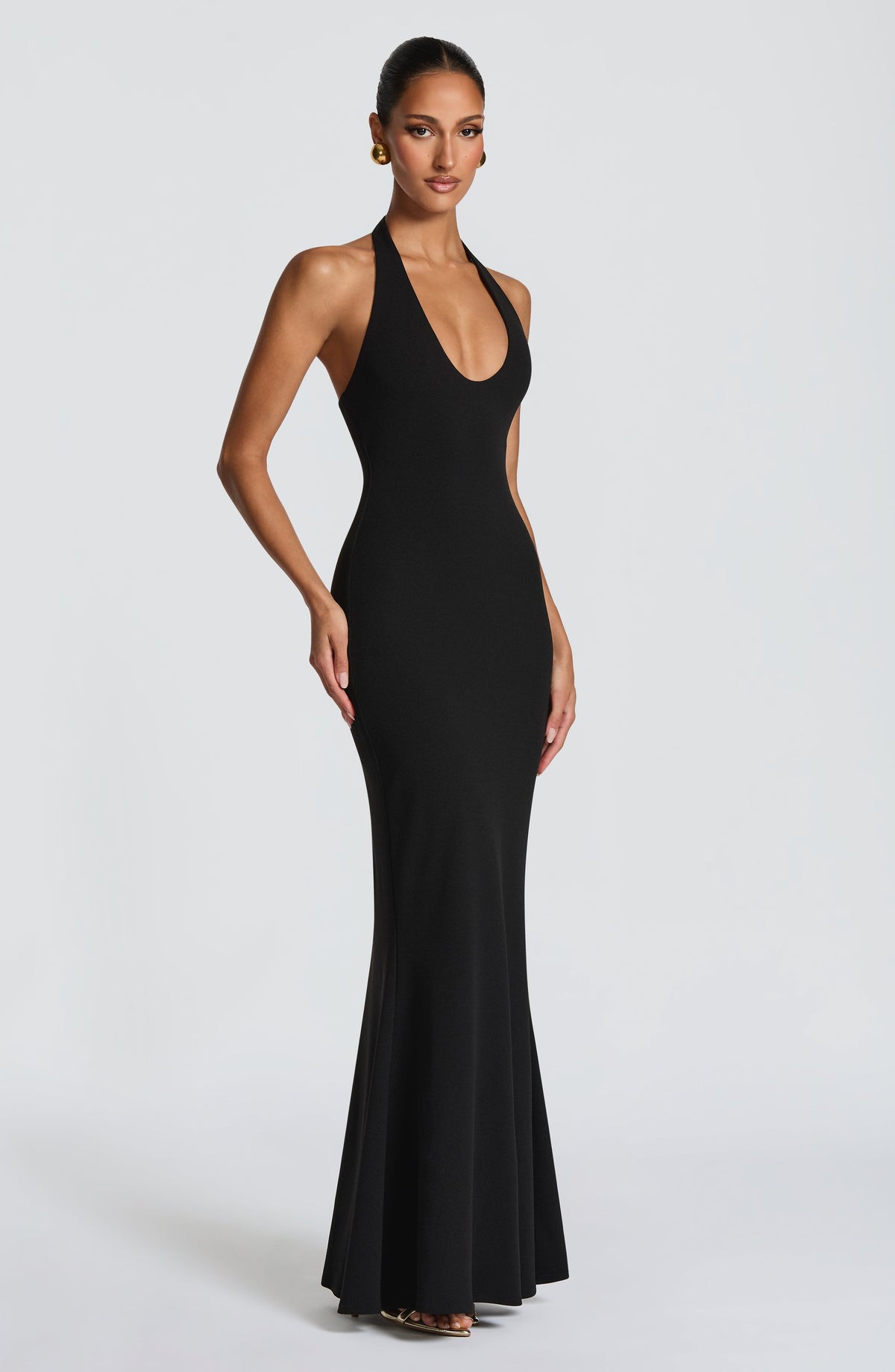 Flourenne Fernya Maxi Dress in Black