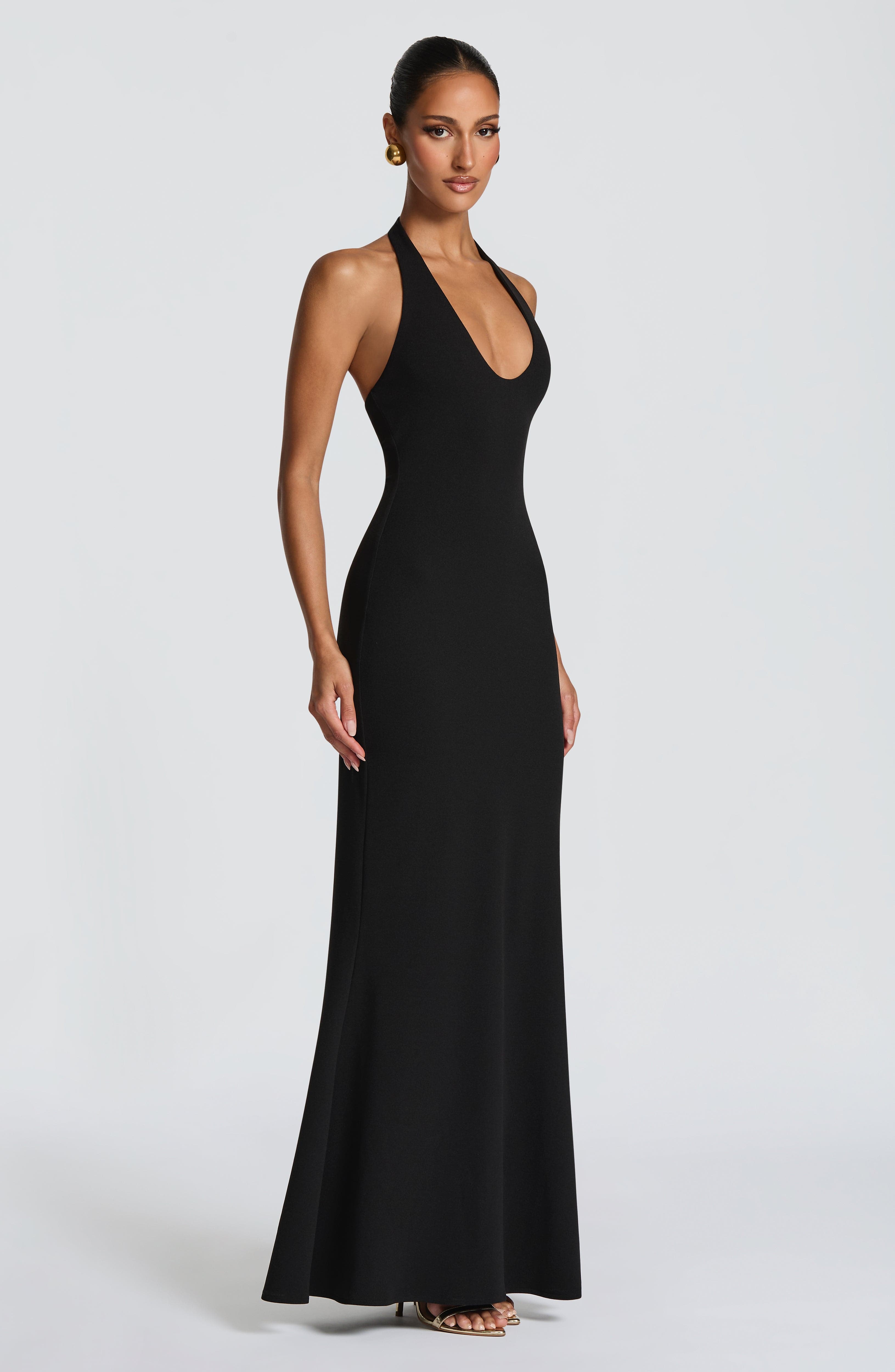 Flourenne Fernya Maxi Dress in Black