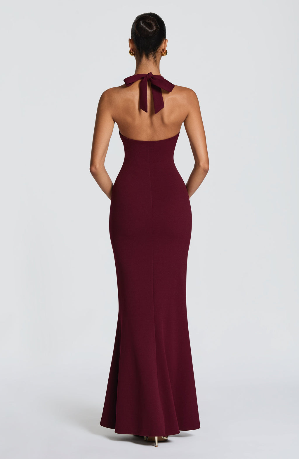 Flourenne Fernya Maxi Dress in Cherry Lacquer