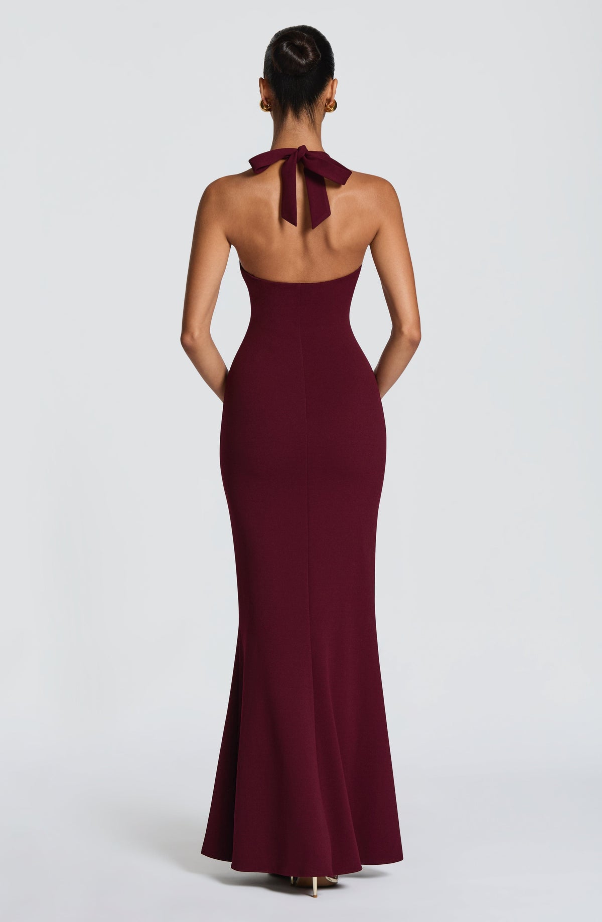 Flourenne Fernya Maxi Dress in Cherry Lacquer