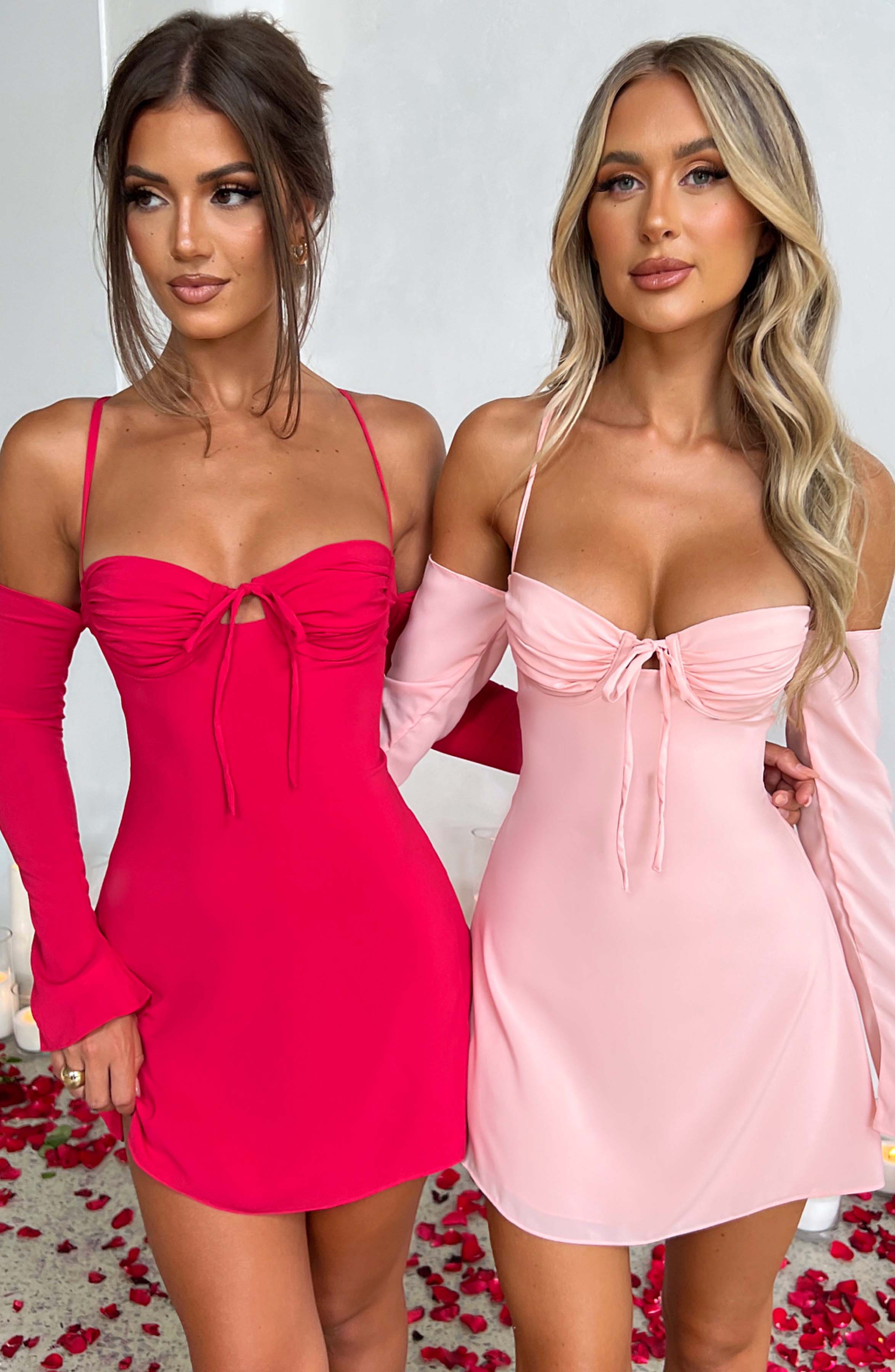 Flourenne Fionelle Mini Dress in Blush