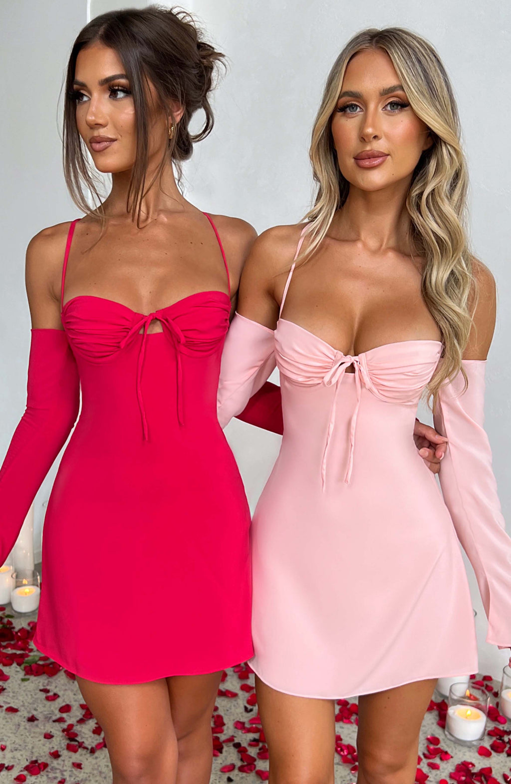 Flourenne Fionelle Mini Dress in Blush