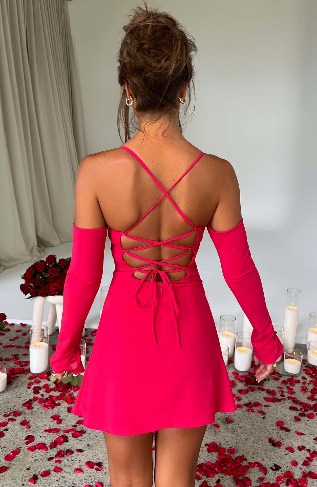Flourenne Fionelle Mini Dress in Pink
