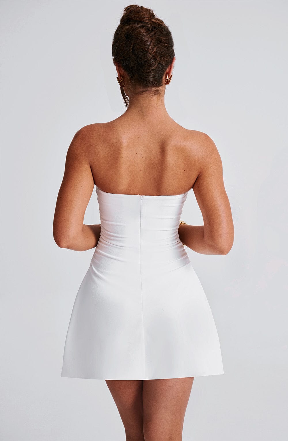 Flourenne Fleurette Mini Dress in Ivory