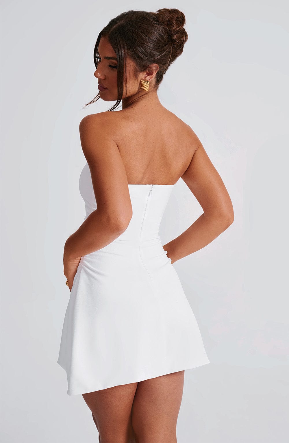 Flourenne Fleurette Mini Dress in Ivory