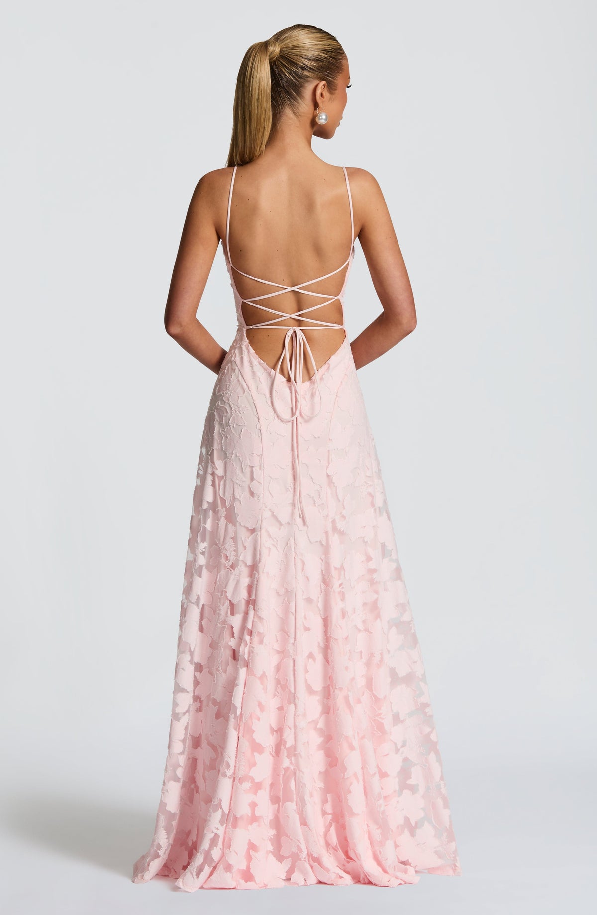 Flourenne Francine Maxi Dress in Blush