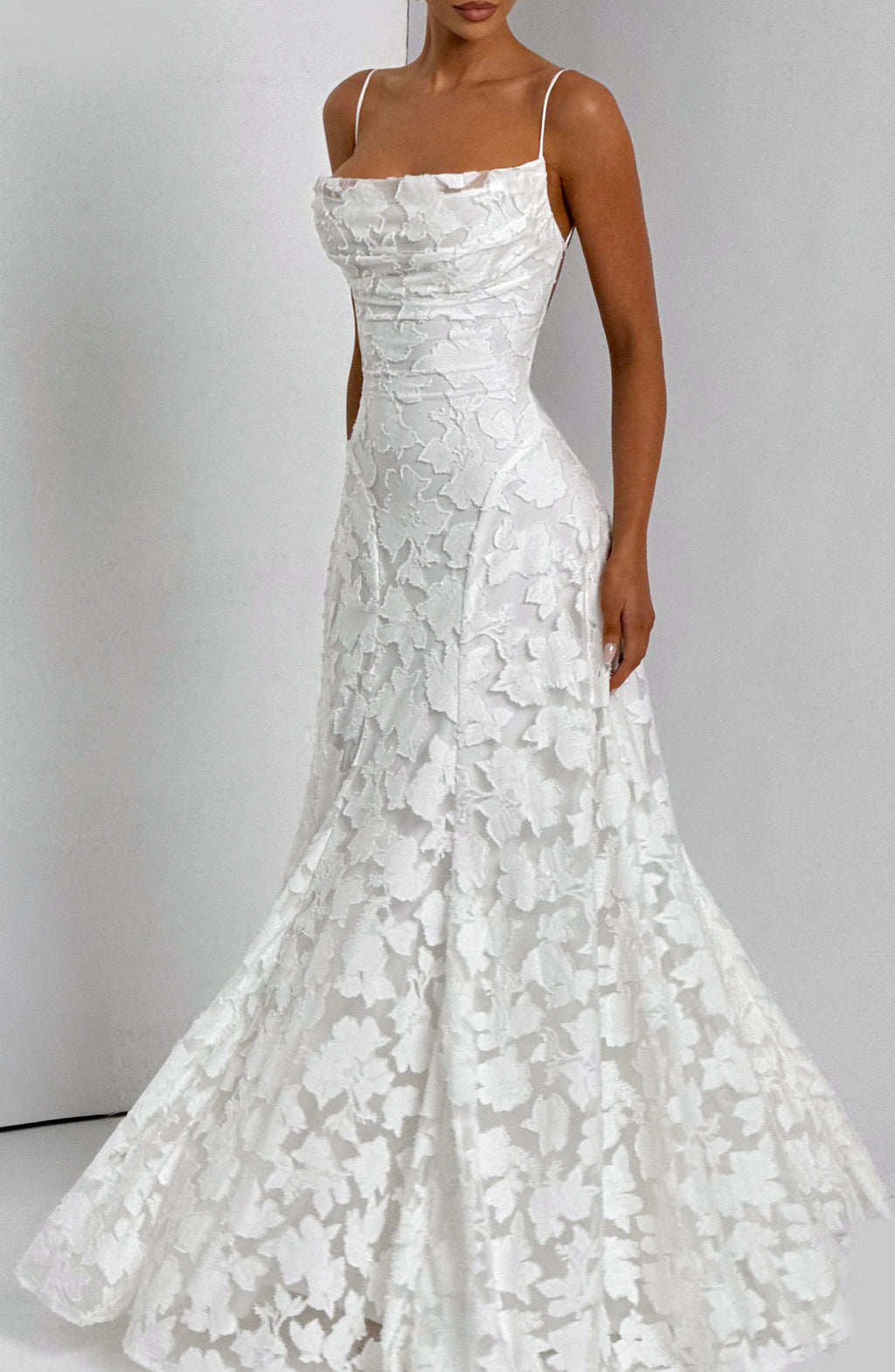 Flourenne Francine Maxi Dress in Ivory