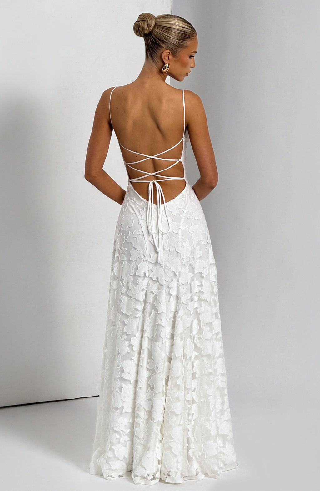 Flourenne Francine Maxi Dress in Ivory
