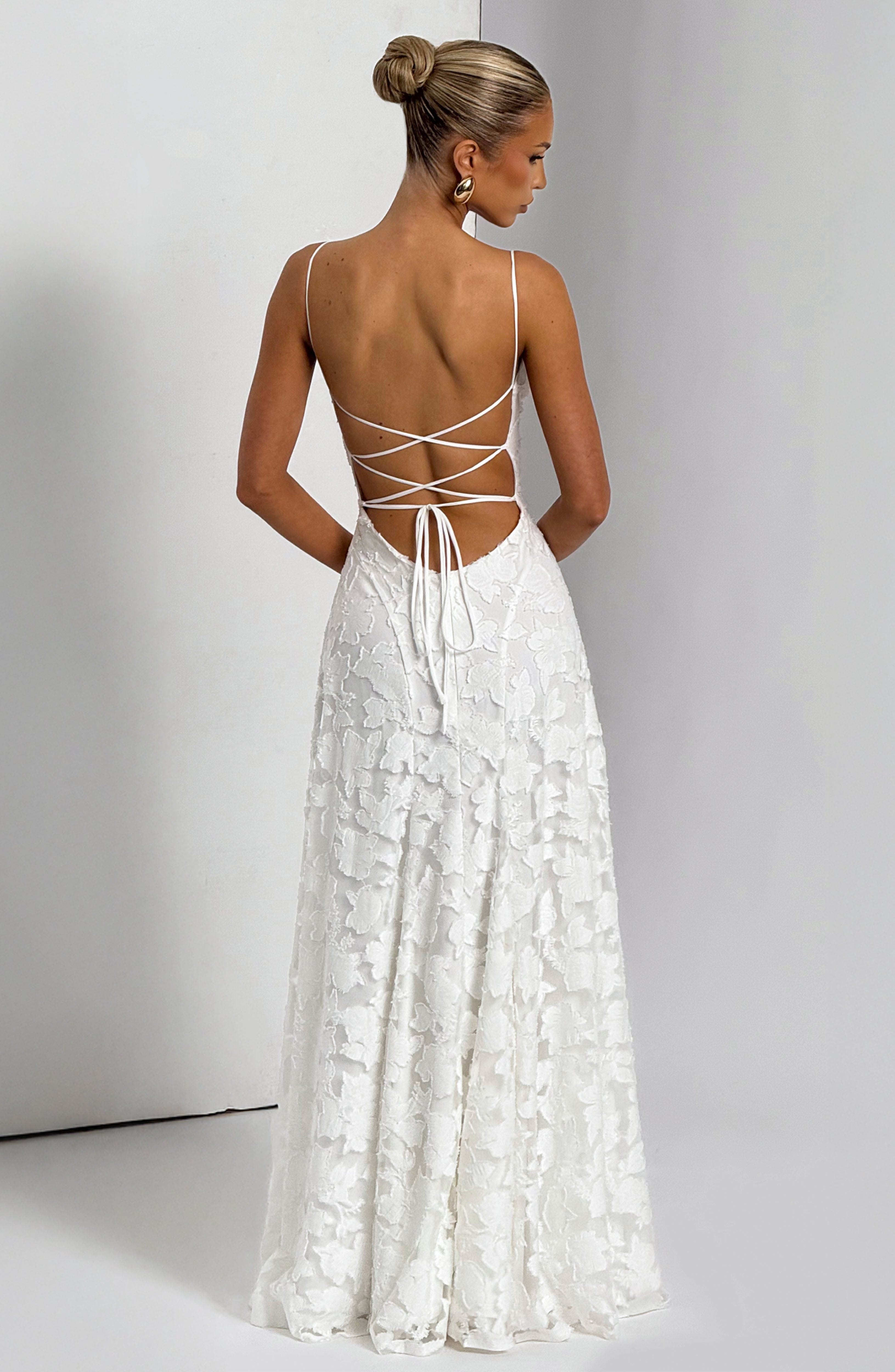 Flourenne Francine Maxi Dress in Ivory
