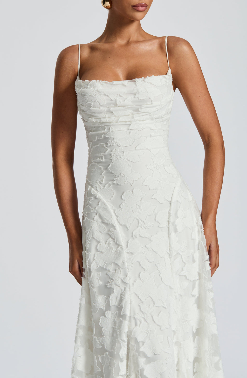 Flourenne Francine Maxi Dress in Ivory