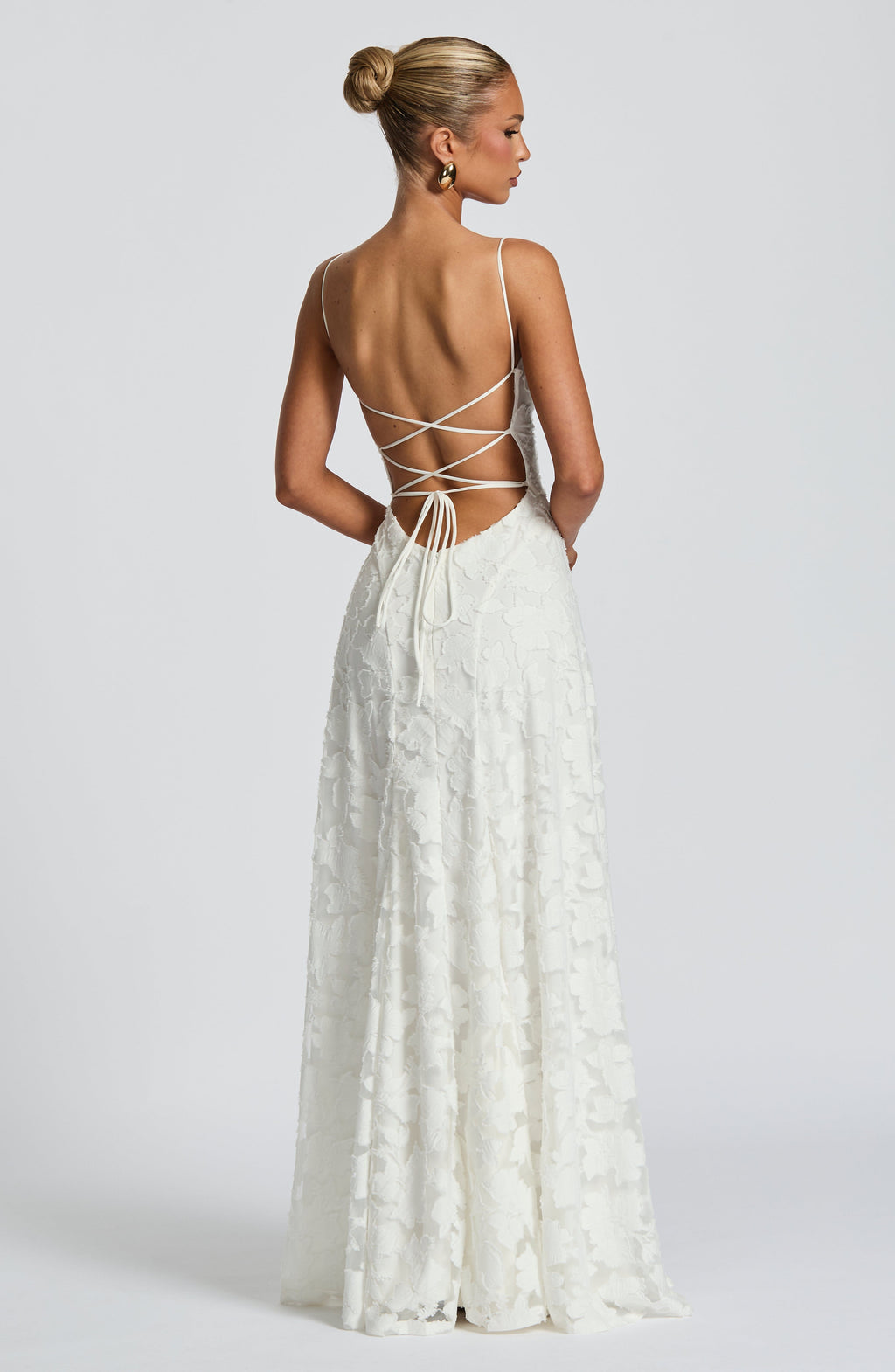 Flourenne Francine Maxi Dress in Ivory