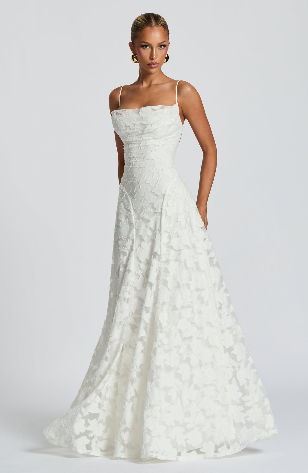 Flourenne Francine Maxi Dress in Ivory