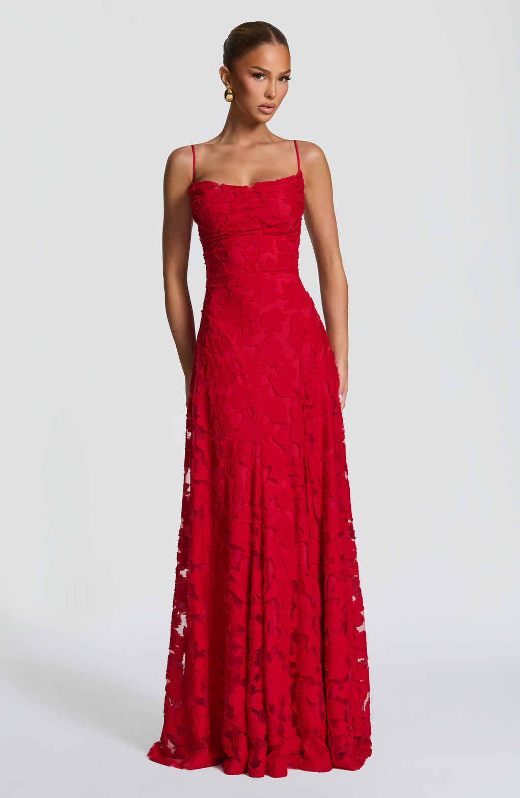 Flourenne Francine Maxi Dress in Red