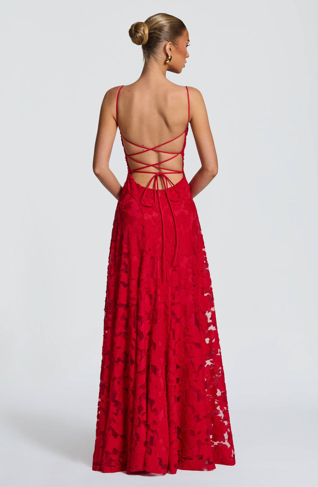 Flourenne Francine Maxi Dress in Red