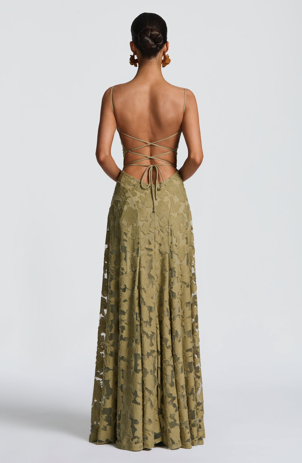 Flourenne Francine Maxi Dress in Sage