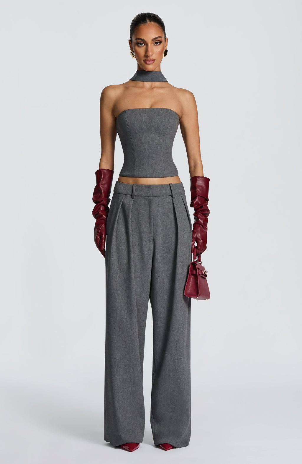 Flourenne Frannie Gloves in Burgundy