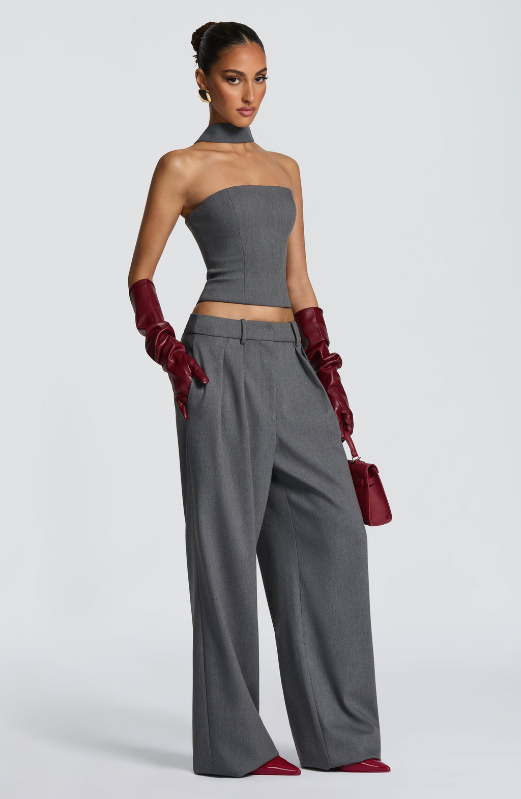 Flourenne Frannie Gloves in Burgundy