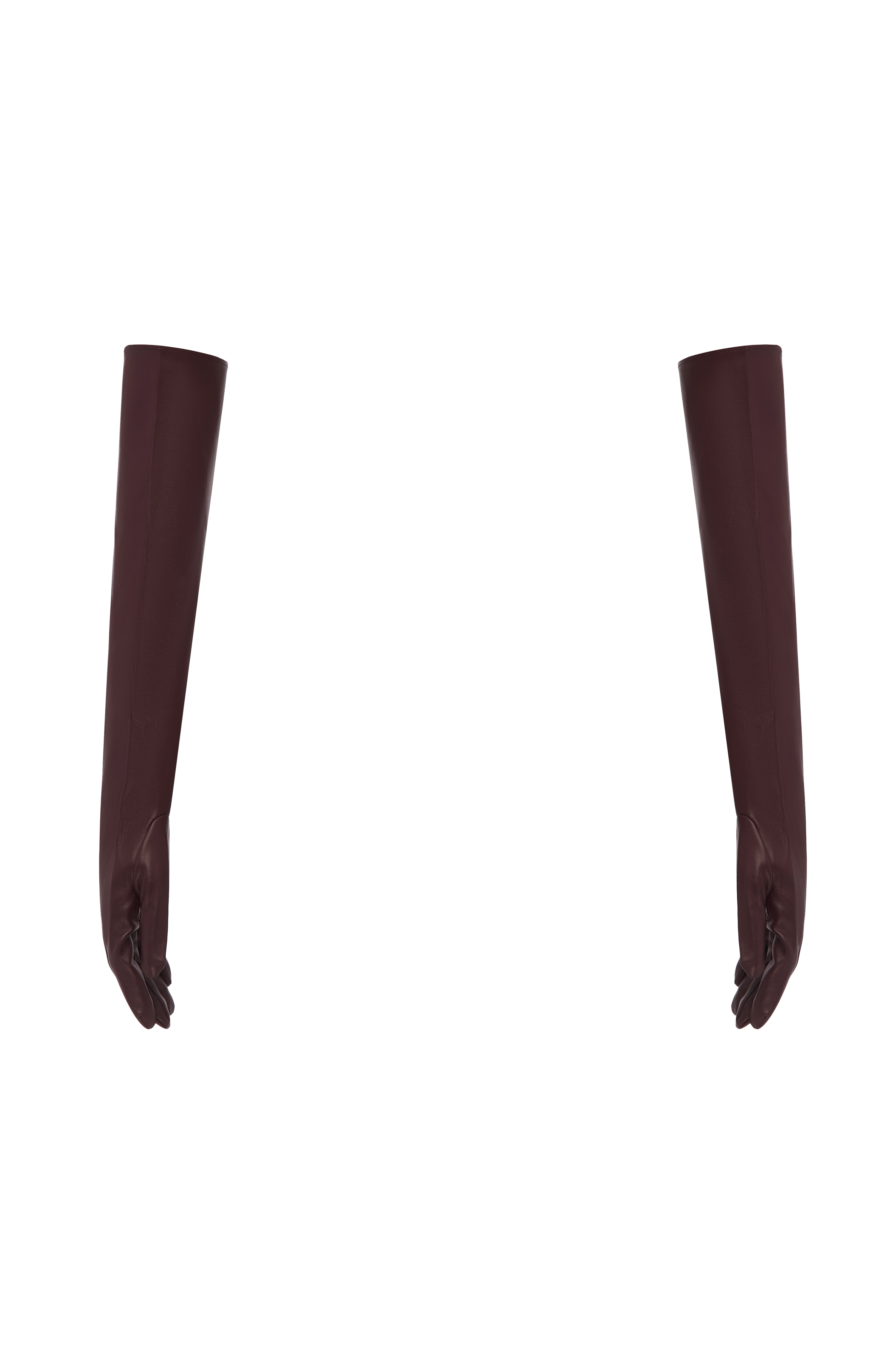 Flourenne Frannie Gloves in Plum Brown