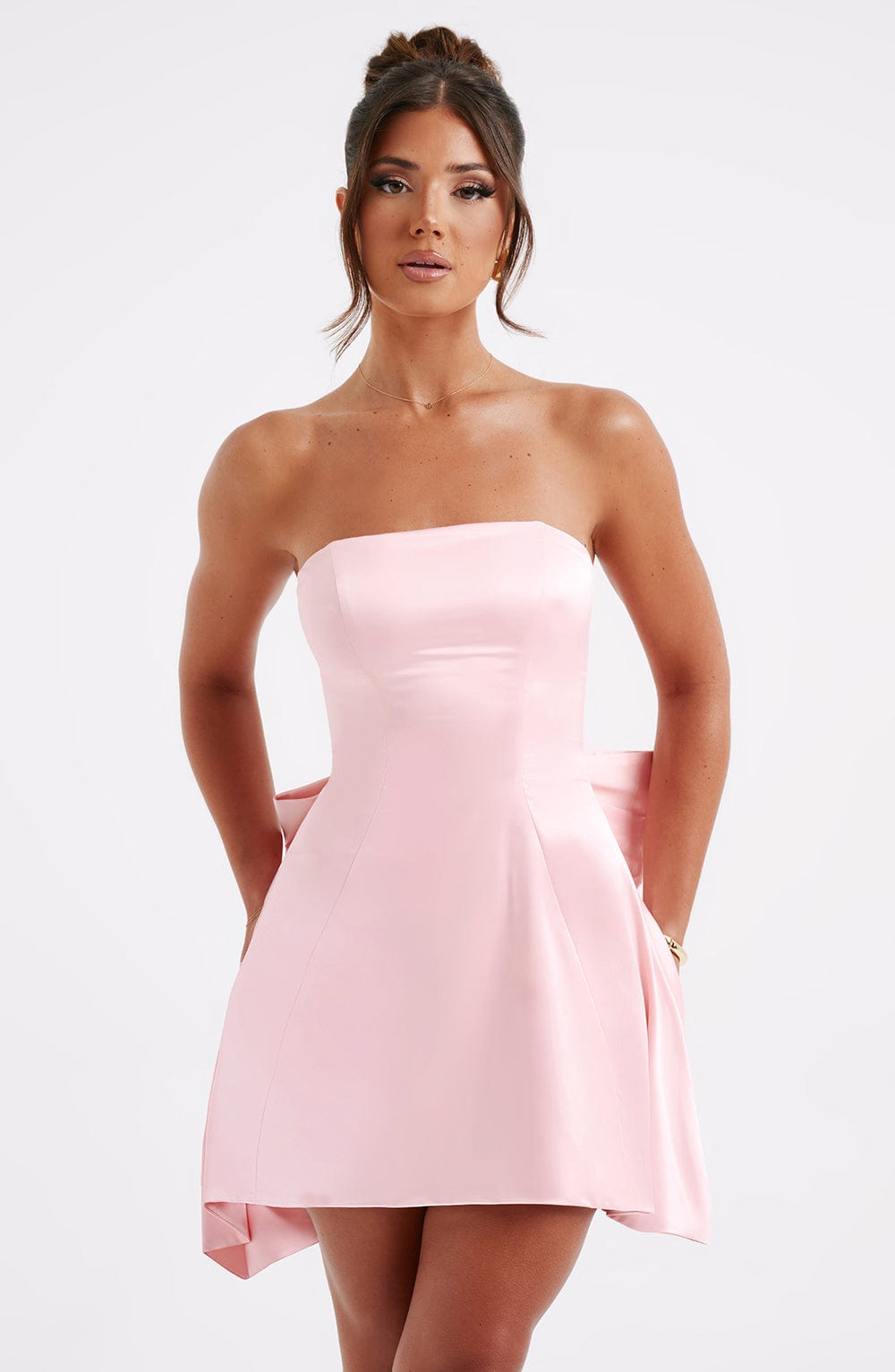 Flourenne Freyja Mini Dress in Blush