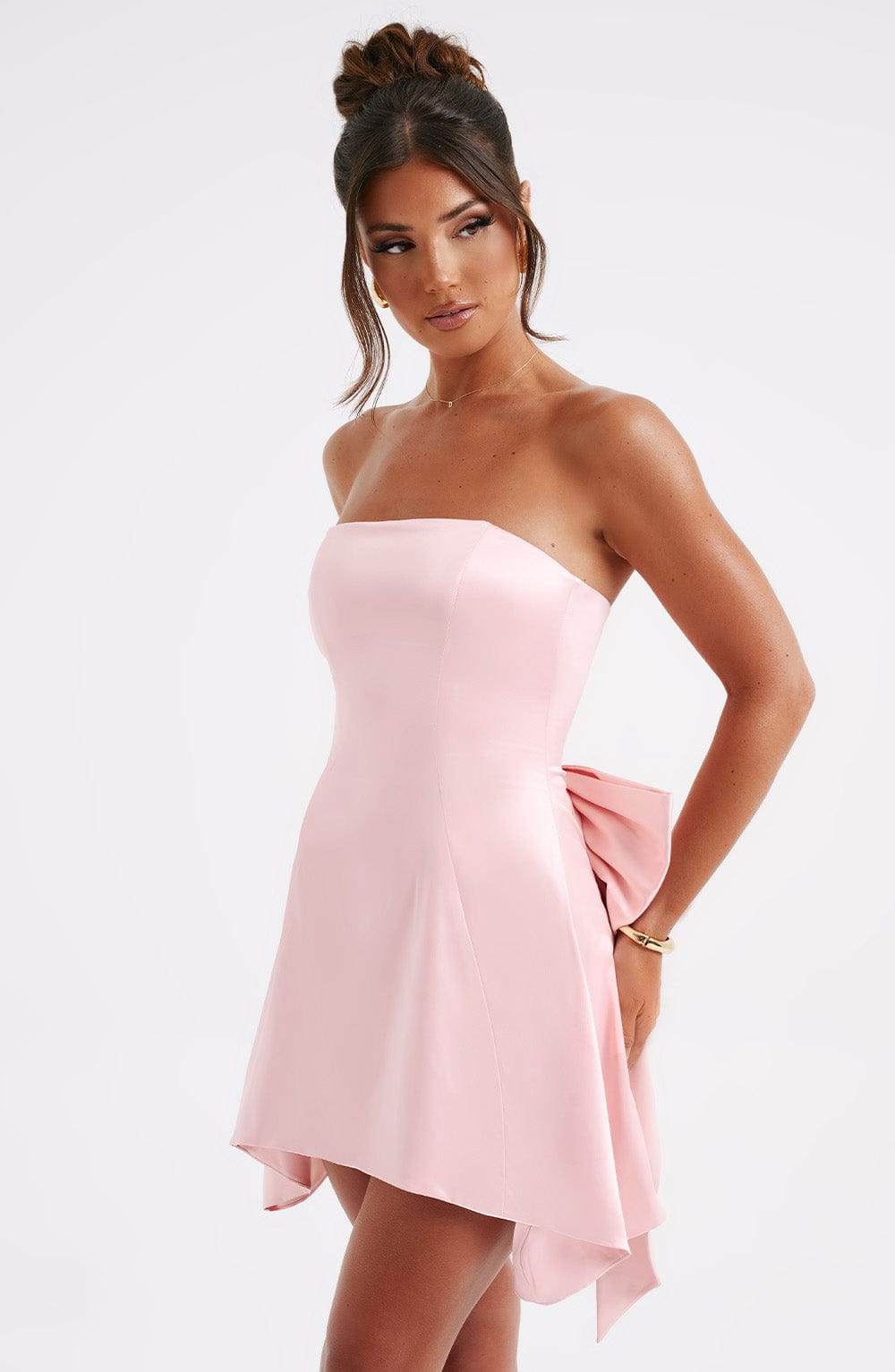 Flourenne Freyja Mini Dress in Blush