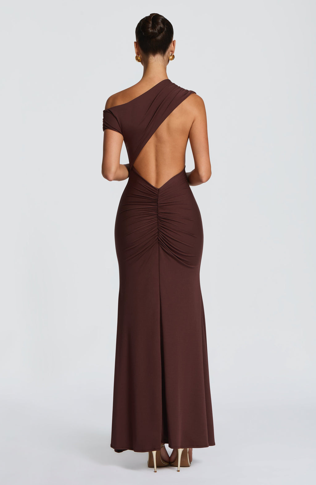 Flourenne Fyora Maxi Dress in Plum Brown