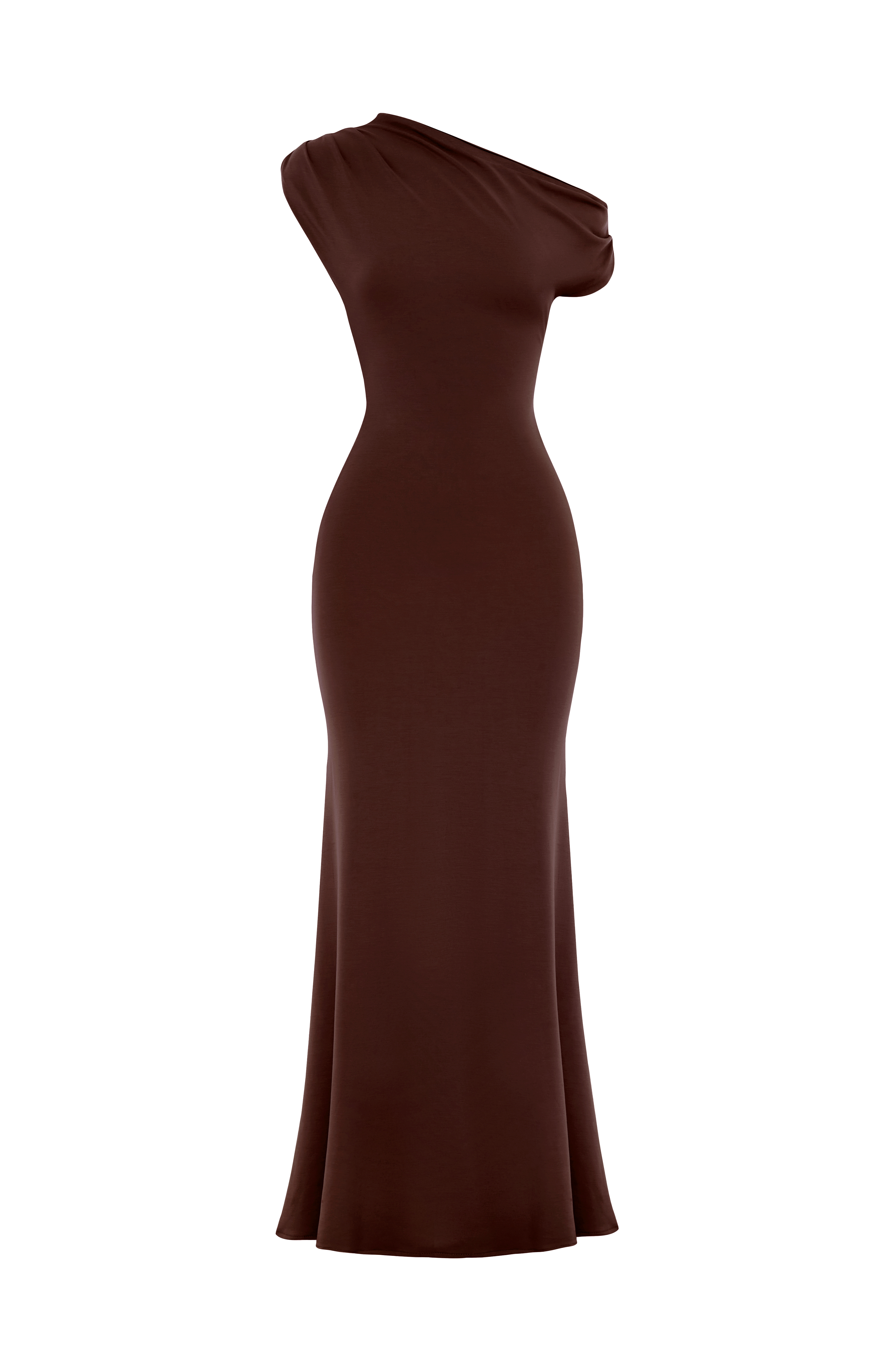 Flourenne Fyora Maxi Dress in Plum Brown